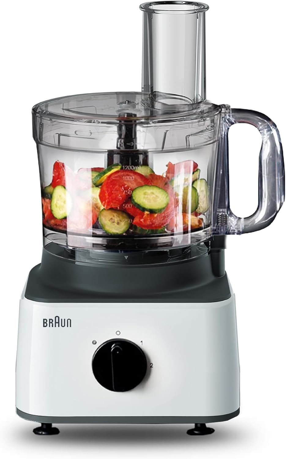 Braun Food Processor 8 in 1 System, 750 Watts, 2.1 L Bowl Capacity, 1.8 L Blender Capacity, 2 Speed Button and Pulse, Chop, Slice, Grate, Wh — detail image 8
