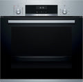 Bosch Series 6 Built-in Oven with added steam function 60 x 60 cm, LCD display control, 8 Heating Methods, Stainless steel, HIJ557YS0M — product view