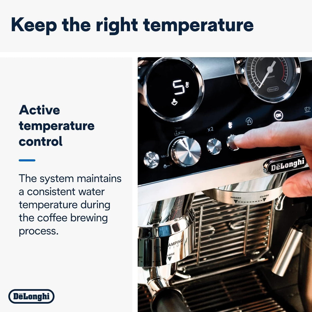 De'Longhi La Specialista Maestro: Ultimate Cold Brew Manual Coffee Machine, Experience with Smart Tech, Cold Extraction Technology, 8 Recipe — detail image 4