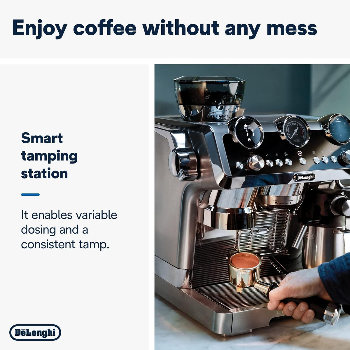 De'Longhi La Specialista Maestro: Ultimate Cold Brew Manual Coffee Machine, Experience with Smart Tech, Cold Extraction Technology, 8 Recipe — detail image 7