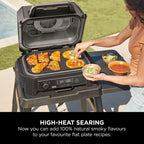 Ninja Woodfire XL Non-Stick Griddle Plate, Rectangular, Official Accessory, Compatible with Ninja Woodfire XL BBQ Grill OG850 / OG901, Black — detail image 2