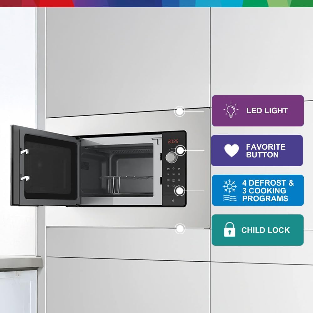 Bosch Series 2 BEL653MS3M Built-In Microwave Oven, 59 x 38 cm, 25L — detail image 4