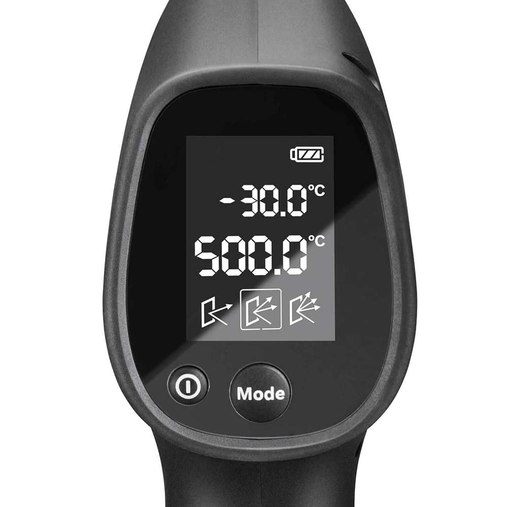 Bosch UniversalTemp Infrared Thermometer (-30°C to +500°C, Easy and Precise Measurement, 3 Predefined Material Groups, in Box) — detail image 3