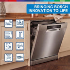Bosch Freestanding Dishwasher, SMS8ZDI86M, 60cm, 13 Place Settings, 8 Programs, Home Connect, Silver, German Engineering — detail image 3