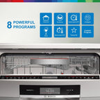 Bosch Freestanding Dishwasher, SMS8ZDI86M, 60cm, 13 Place Settings, 8 Programs, Home Connect, Silver, German Engineering — detail image 6