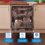 Bosch Freestanding Dishwasher, SMS8ZDI86M, 60cm, 13 Place Settings, 8 Programs, Home Connect, Silver, German Engineering — detail image 4
