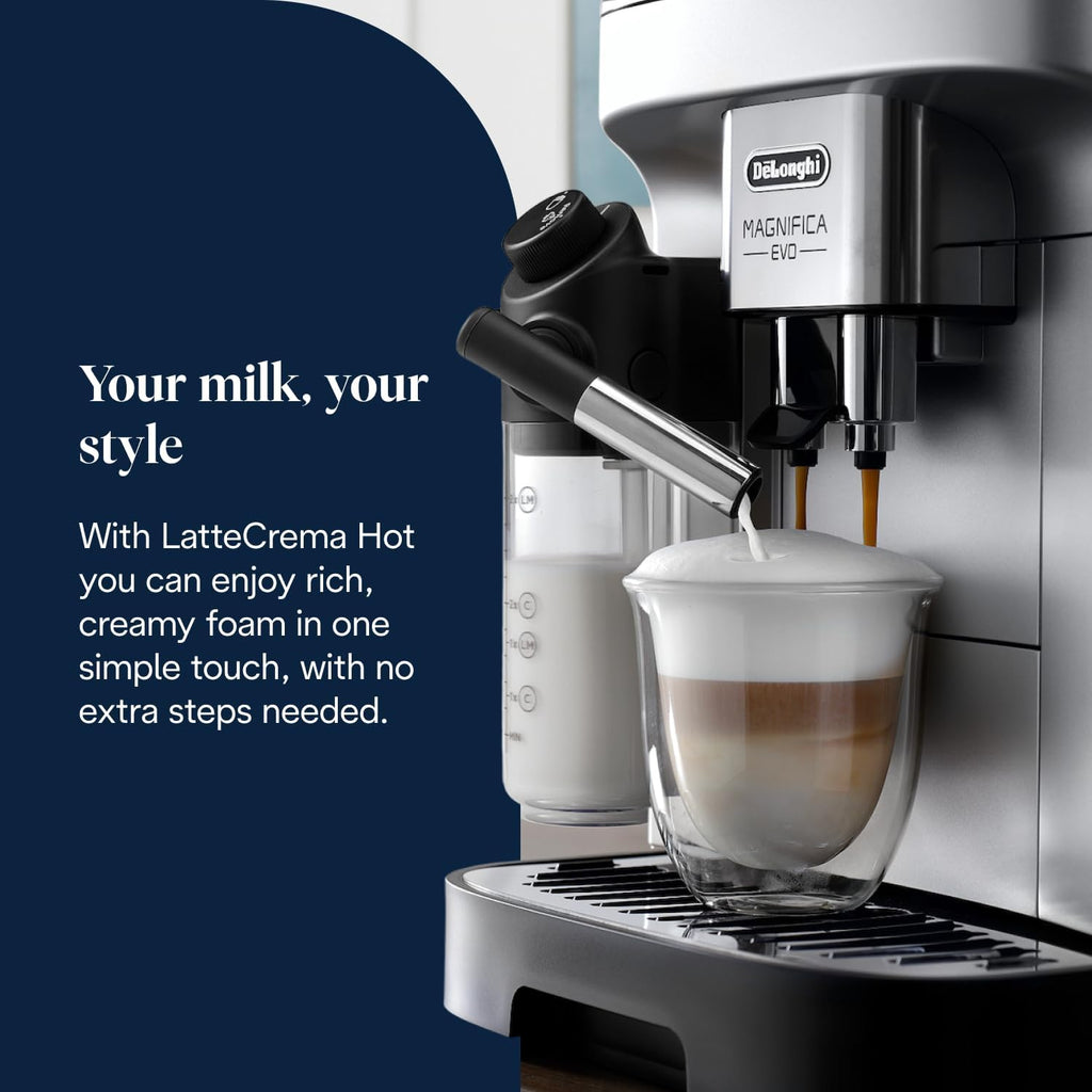 De'Longhi Coffee Machine MAGNIFICA EVO Fully Automatic Espresso Machine with Intuitive Colour Display Latte Crema Twin Shot ECAM292.81.SB - — detail image 6