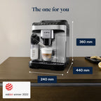 De'Longhi Coffee Machine MAGNIFICA EVO Fully Automatic Espresso Machine with Intuitive Colour Display Latte Crema Twin Shot ECAM292.81.SB - — detail image 7