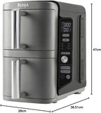Ninja Double Stack XL Air Fryer, Vertical Dual Zone with 4 Levels, 2 Drawers and 2 Racks, 9.5L Capacity, 6-in-1 Functions, 8 Portions, Grey, — detail image 15