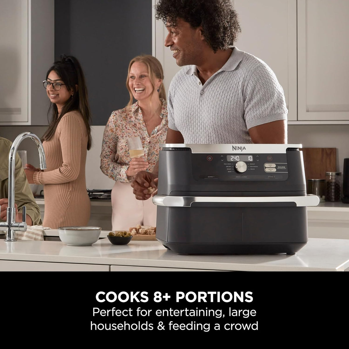 Ninja Foodi FlexDrawer AF500ME Air Fryer, 10.4 L, 7-in-1, Black — detail image 6