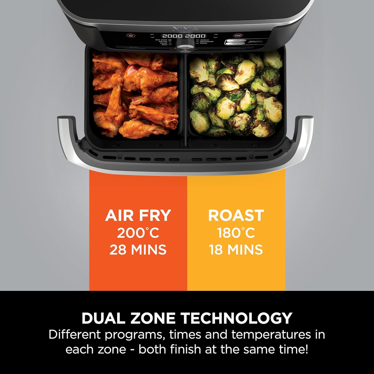 Ninja Foodi FlexDrawer AF500ME Air Fryer, 10.4 L, 7-in-1, Black — detail image 5