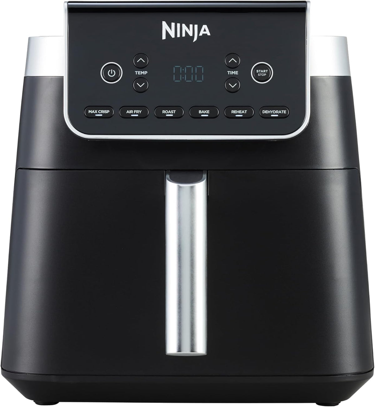 Ninja Air Fryer MAX PRO, 6.2L, Large Square Single Drawer, Roast, Bake, Air Fry, Family Size, Digital, Non-Stick, Dishwasher Safe Basket & C — product view
