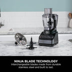 Ninja Food Processor with 4 Automatic Programs, Chop, Puree, Slice, Mix, and 3 Manual Speeds, 2.1L Bowl, Blades, 850W, Dishwasher Safe Parts — detail image 6