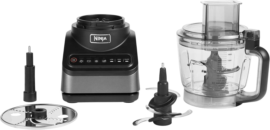 Ninja Food Processor with 4 Automatic Programs, Chop, Puree, Slice, Mix, and 3 Manual Speeds, 2.1L Bowl, Blades, 850W, Dishwasher Safe Parts — detail image 8