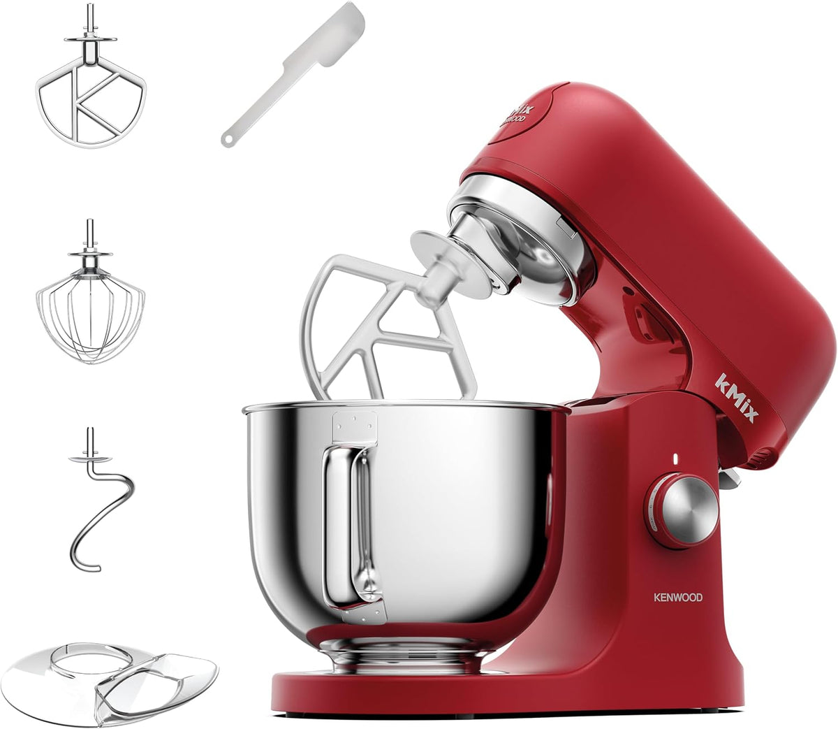 KENWOOD Stand Mixer PREMIUM Kitchen Machine kMix 1000W with 5L Stainless Steel Bowl, K-Beater, Whisk, Dough Hook, Splashguard, Spatula, Uniq — product view