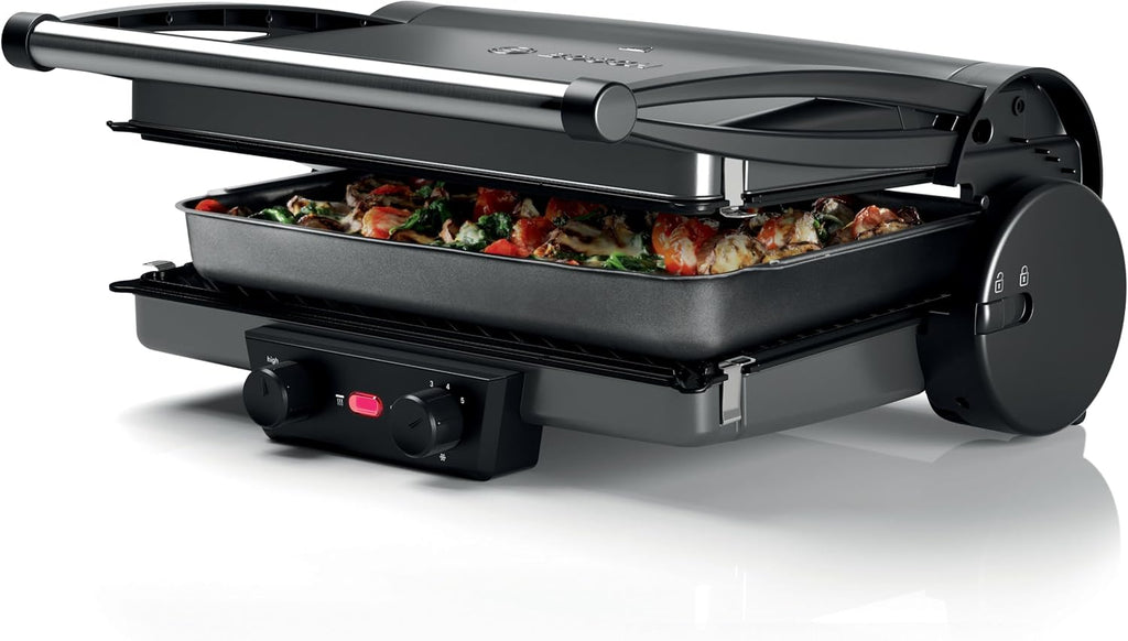 Bosch Contact Grill, TCG4215GB, 2000W, Silver, German Engineering — detail image 6