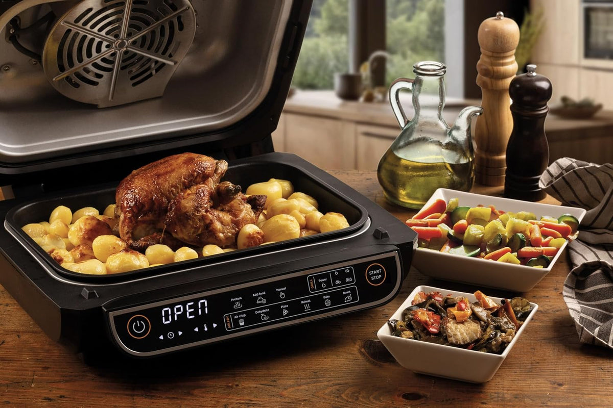 KENWOOD Grill AirFryer 2-in-1 (Air Fryer + Grill) with XXXL 8L Basket, 4 Grill Levels, 8 Preset Functions - Grill, Air Crisp, Roast, Bake, P — detail image 5