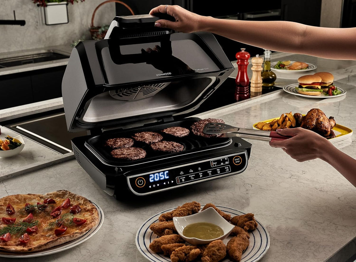 KENWOOD Grill AirFryer 2-in-1 (Air Fryer + Grill) with XXXL 8L Basket, 4 Grill Levels, 8 Preset Functions - Grill, Air Crisp, Roast, Bake, P — detail image 4