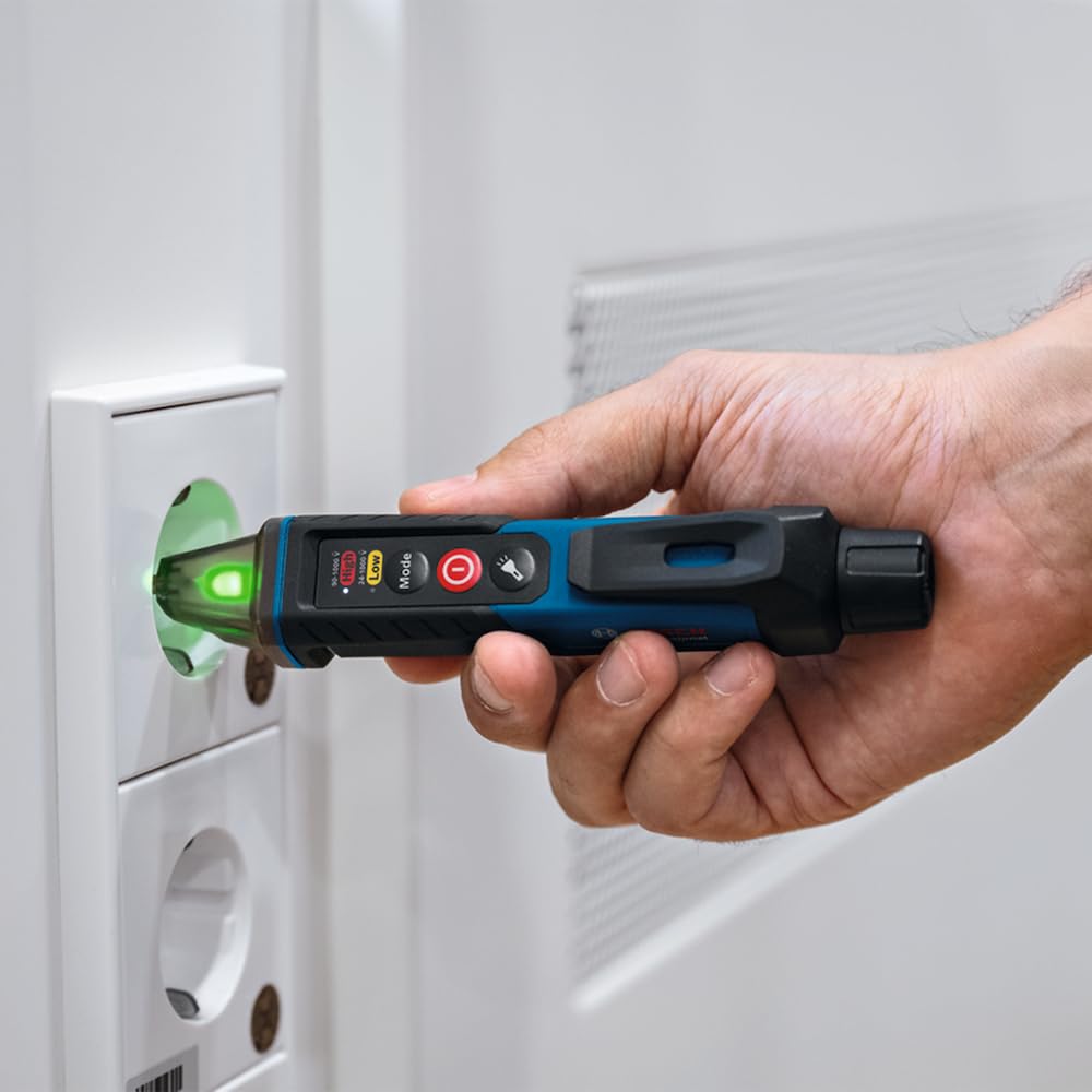 Bosch GVD 1000-17 Electrical Meter (Contactless Voltage Detection, IP67, Dual Range 24-1000V AC, Integrated Torch, Belt Clip, CAT IV 1000V T — detail image 4