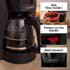 Bosch Coffee Maker, TKA2M113GB, MyMoment, Black, German Engineering — detail image 9
