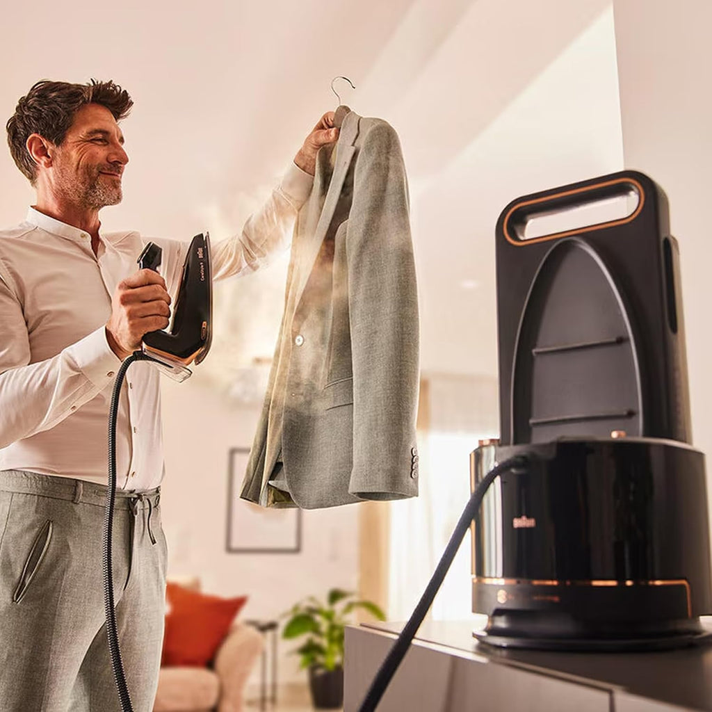 Braun CareStyle 9 Steam Generator iron with FreeGlide 3D Technology, Smart iCare Mode, Vertical Ironing, 2L Water Tank, Eco Mode, iMode OLED — detail image 3