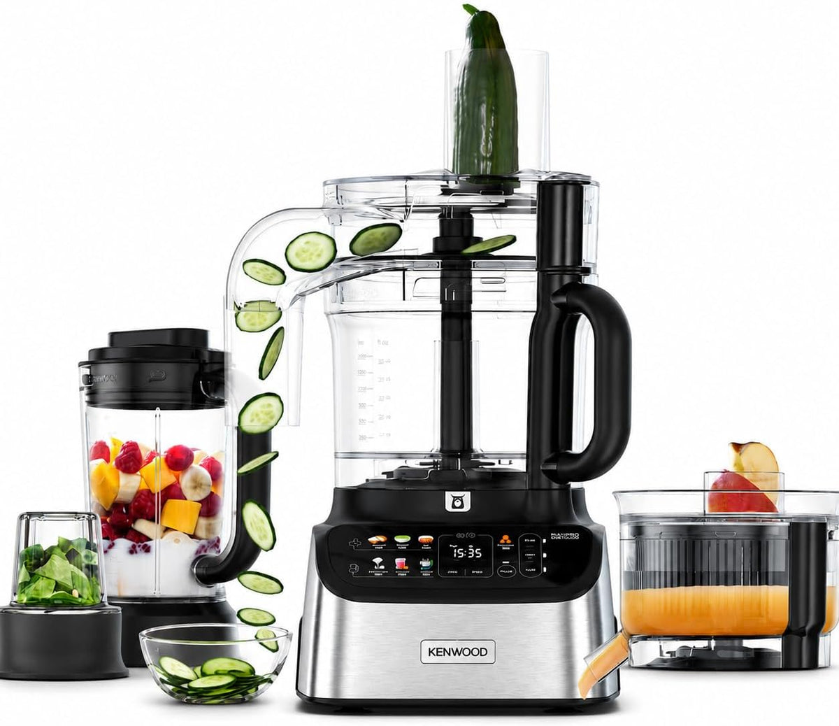 KENWOOD Food Processor MultiPro OneTouch with Digital Scales, Powerful 1.5L Blender & Express Serve, 6 OneTouch™ Presets, Ice Crush Technolo — product view