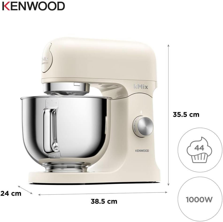 KENWOOD Stand Mixer PREMIUM Kitchen Machine kMix 1000W with 5L Stainless Steel Bowl, K-Beater, Whisk, Dough Hook, Splashguard, Spatula, Uniq — detail image 2