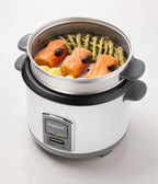 KENWOOD 2-in-1 Rice Cooker 0.6L 3-Cup with Steamer Basket, Non-Stick Pot, Glass Lid, Cook & Warm Indicator Lights, Detachable Power Cord, RC — detail image 2
