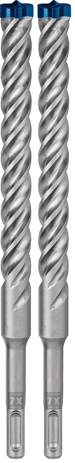Bosch Professional 1x Expert SDS plus-7X Hammer Drill Bit (Ø 16,00x215 mm, Accessories Rotary Hammer Drill) (Pack of 2) — product view