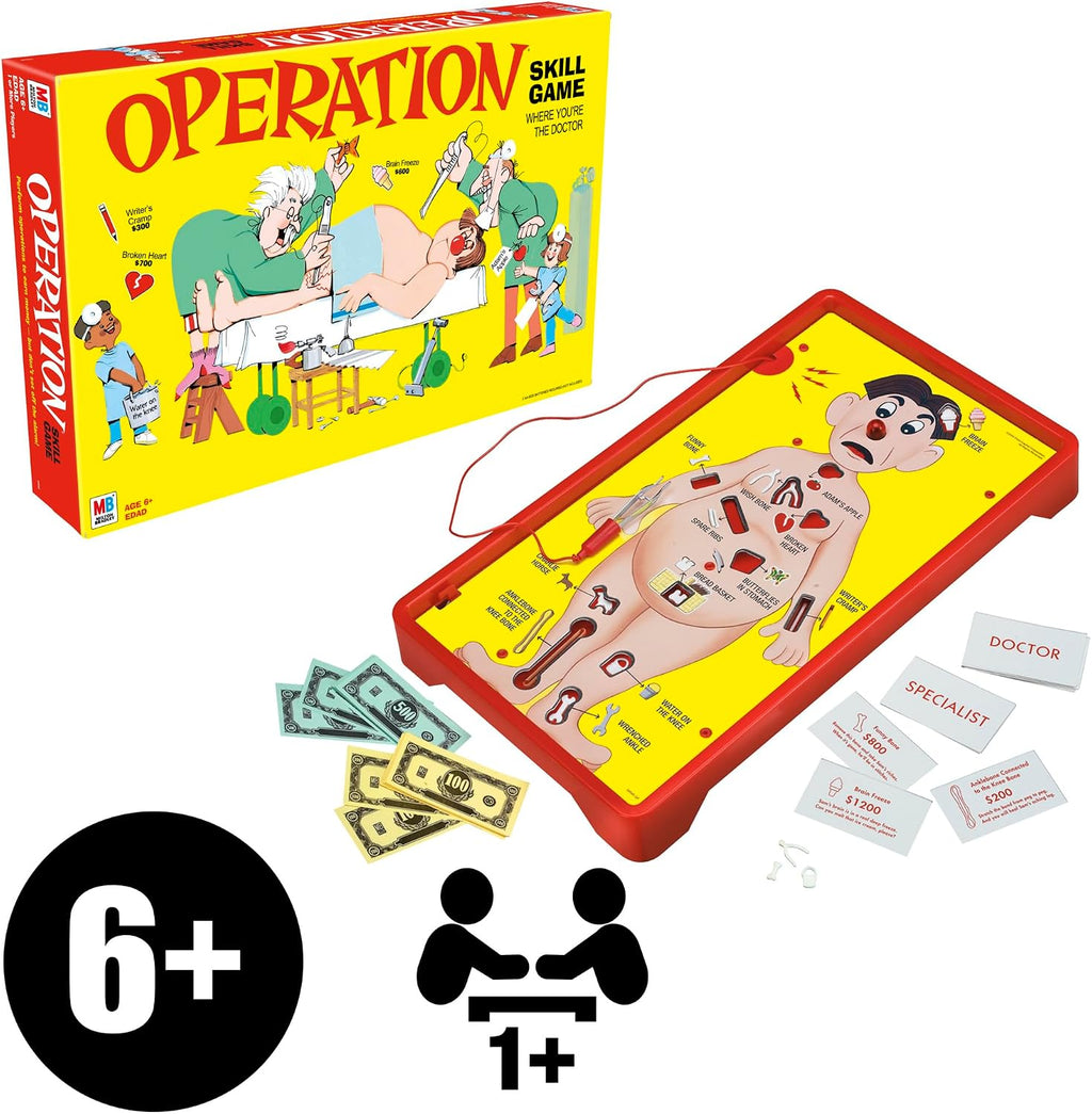 Hasbro Gaming Operation Electronic Board Game, Family Games for Kids Ages 6+, Kids Board Games for 1+ Players, Funny Games for Kids, Kids Gifts — image 8