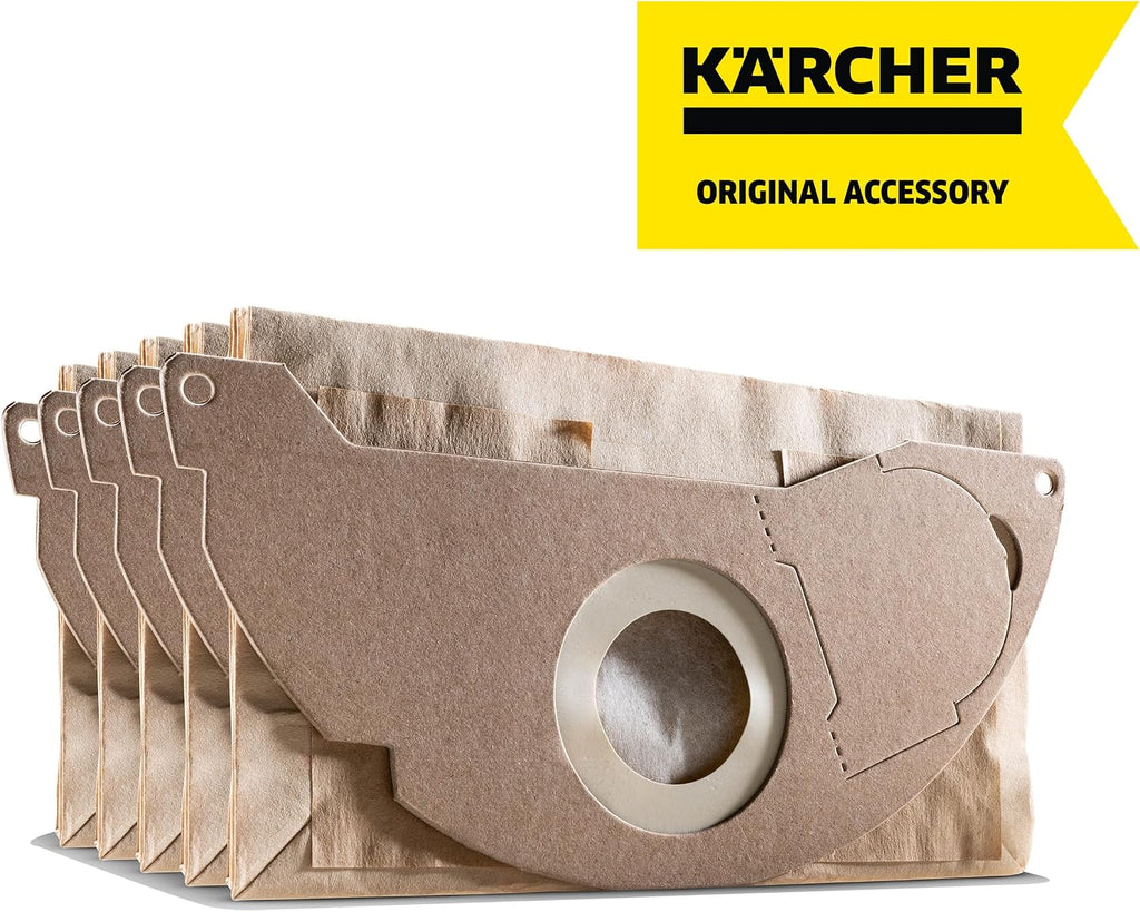 Karcher Paper Filter Bags KFI 222 – Replacement Dust Bags for Multi-Purpose Vacuum Cleaners (5-Pack) — image 2