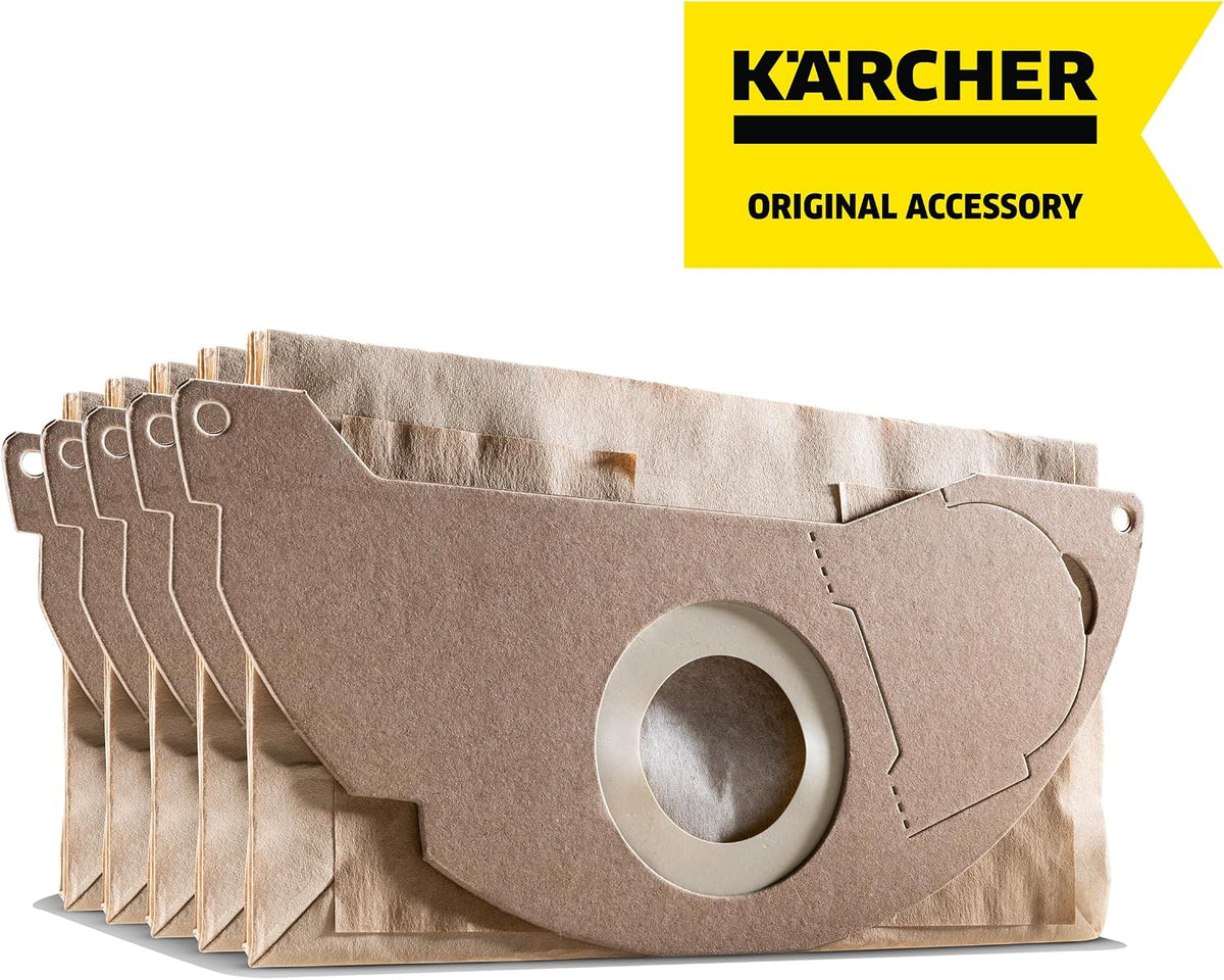 Karcher Paper Filter Bags KFI 222 – Replacement Dust Bags for Multi-Purpose Vacuum Cleaners (5-Pack) — image 2