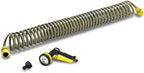 Karcher 10m Coiled Garden Hose Set, Self-Retracting Spiral Hose with 4-Pattern Spray Nozzle, Tap Adaptor, and Aqua Stop Connectors, for Balconies, Patios, and Small Gardens — image 1