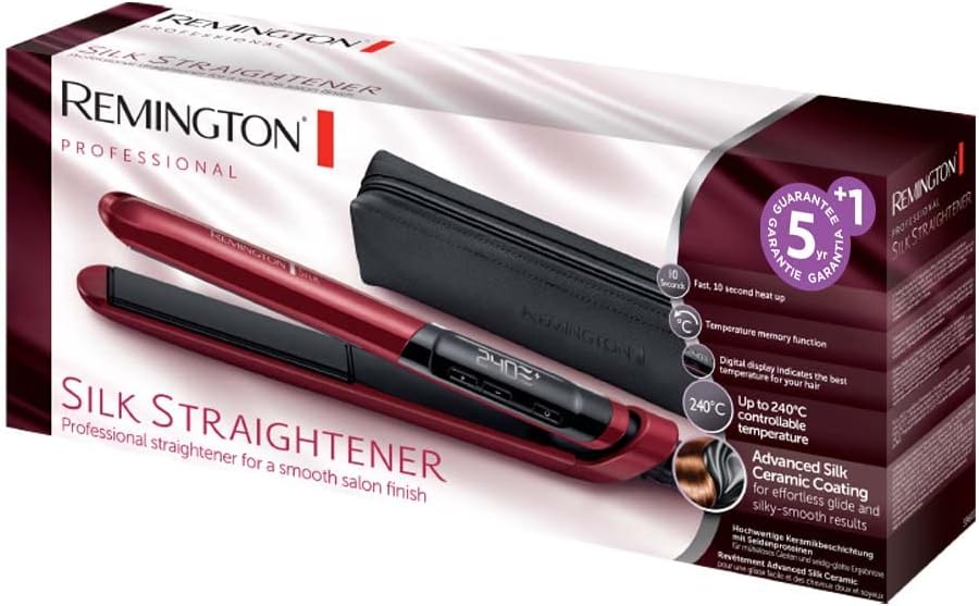 Remington S9600 Silk Hair Straightener, Red — image 6