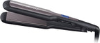 Remington Pro Ceramic Extra Wide Plate Hair Straighteners for Longer Thicker Hair, Digital Temperature Control S5525, BLACK — image 1