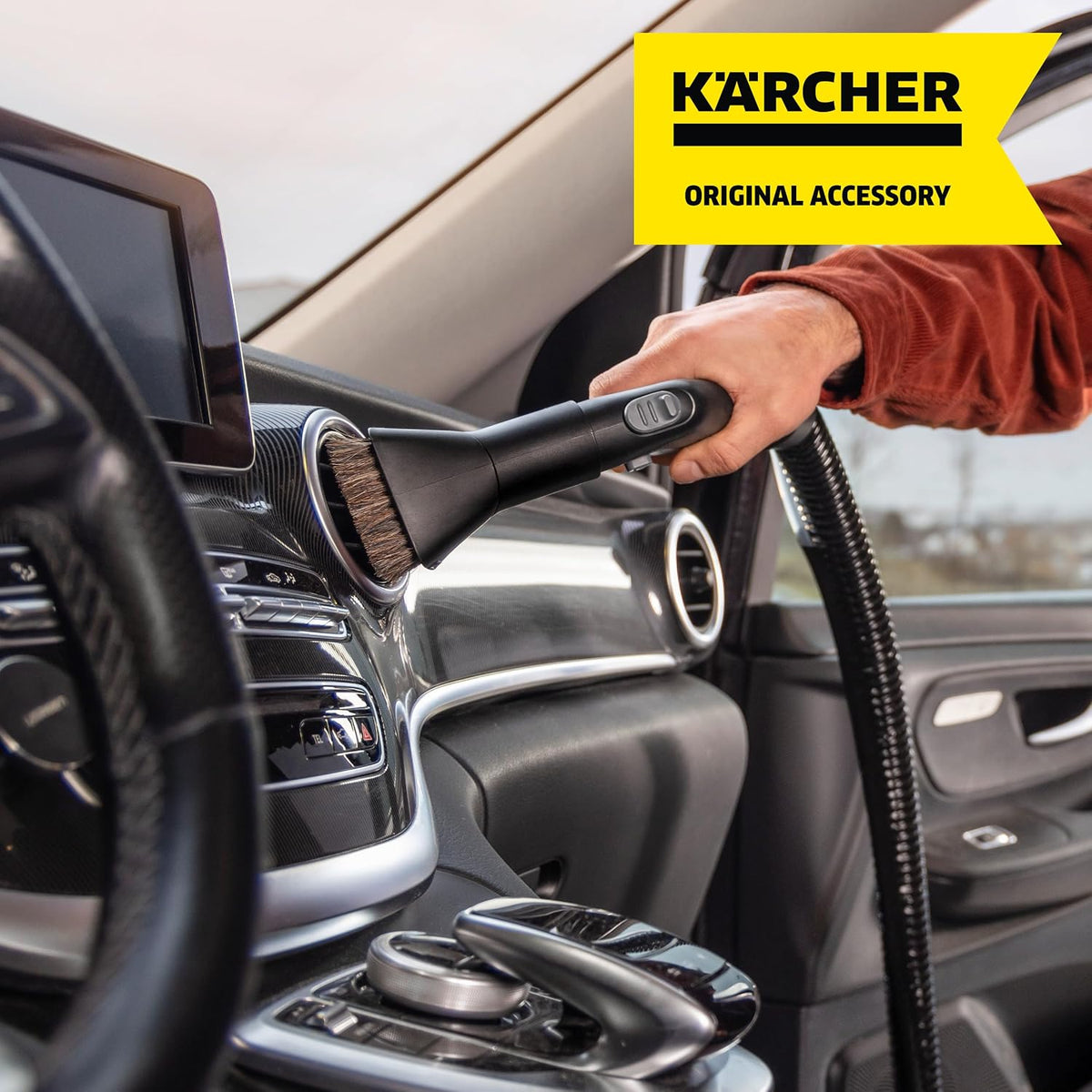 Karcher Suction Brush Kit – Vacuum Cleaner Accessory Set with Round and Upholstery Brushes for Effective Cleaning — image 3