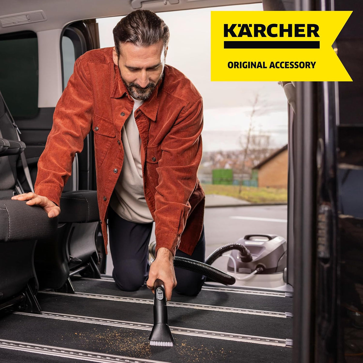 Karcher Suction Brush Kit – Vacuum Cleaner Accessory Set with Round and Upholstery Brushes for Effective Cleaning — image 4
