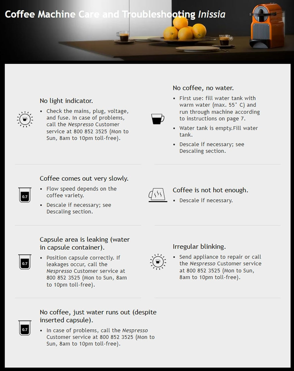 Nespresso Inissia Coffee Machine by Nespresso - Classic White Design, Automatic Capsule System, UAE Version — image 8
