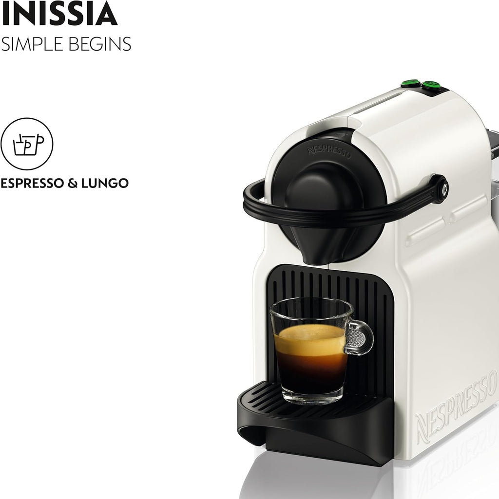 Nespresso Inissia Coffee Machine by Nespresso - Classic White Design, Automatic Capsule System, UAE Version — image 2