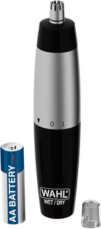 WAHL Nasal & Ear Hair Trimmer for Men & Women - Cordless Nose Trimmer with Detachable & Rinseable Blades, Precision Detailer, Blade Guard, AA Battery Included - Compact & Travel Friendly, 05642-135 — image 1