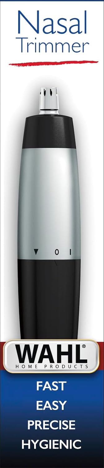 WAHL Nasal & Ear Hair Trimmer for Men & Women - Cordless Nose Trimmer with Detachable & Rinseable Blades, Precision Detailer, Blade Guard, AA Battery Included - Compact & Travel Friendly, 05642-135 — image 2