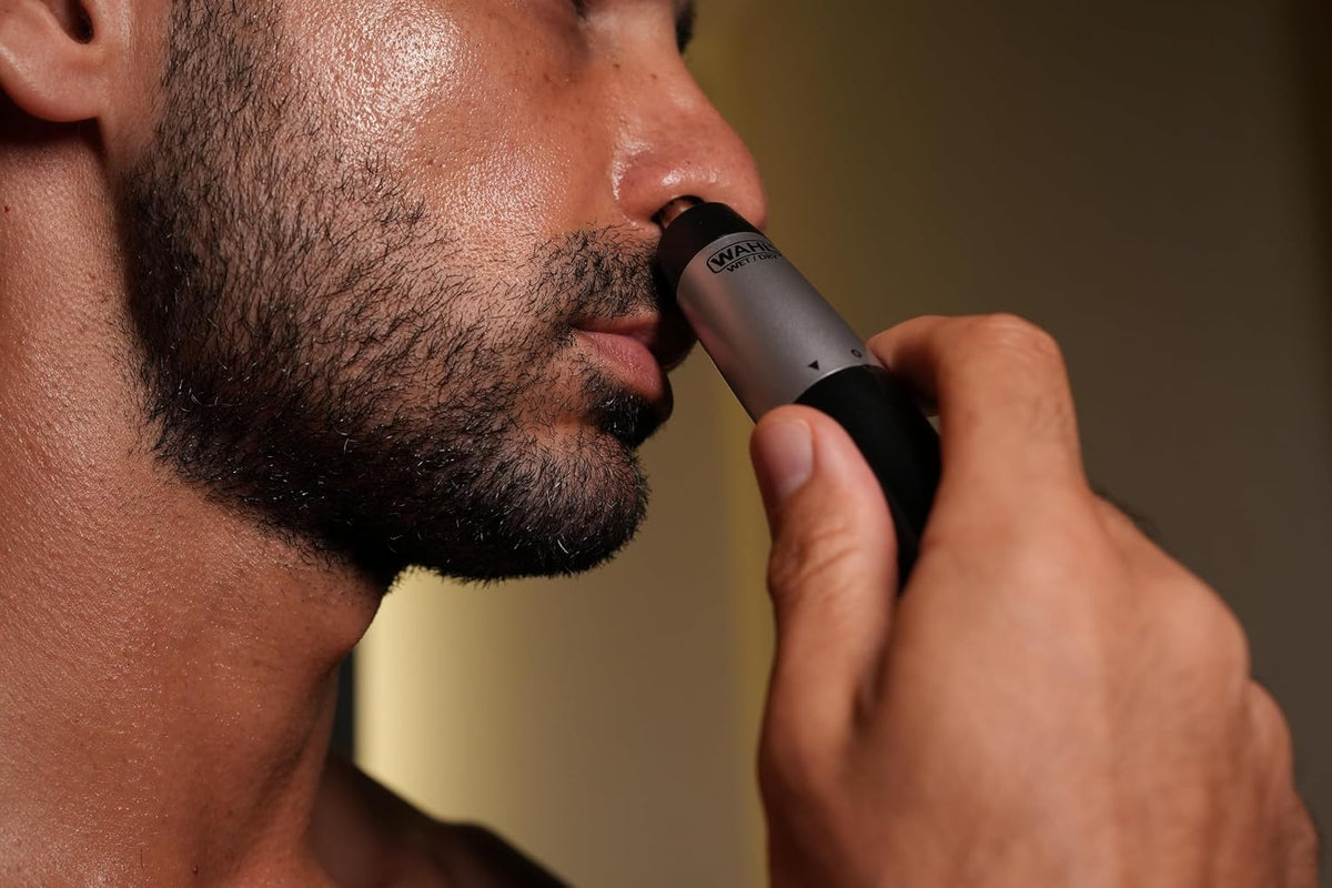 WAHL Nasal & Ear Hair Trimmer for Men & Women - Cordless Nose Trimmer with Detachable & Rinseable Blades, Precision Detailer, Blade Guard, AA Battery Included - Compact & Travel Friendly, 05642-135 — image 4