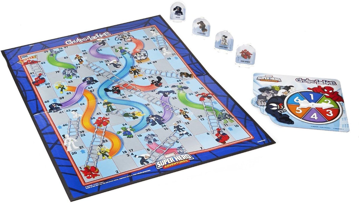 Hasbro Gaming Marvel Spider-Man Web Warriors Chutes & Ladders Game — image 2