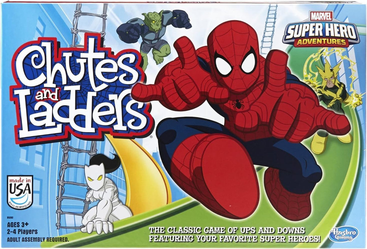 Hasbro Gaming Marvel Spider-Man Web Warriors Chutes & Ladders Game — image 1