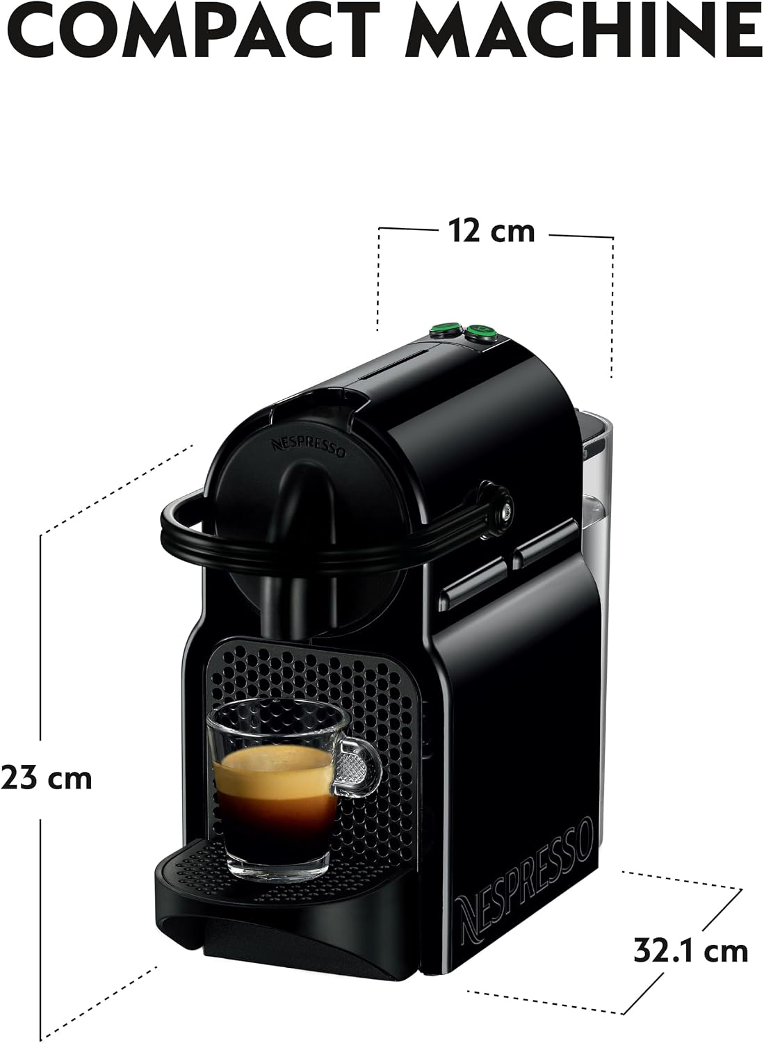 NESPRESSO INISSIA D40 220-240V 50/60 Hz 1150-1260W BLACK — image 4