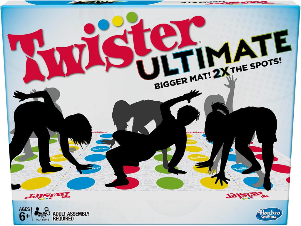 Hasbro Gaming Twister Ultimate: Bigger Mat, More Colored Spots, Family, Kids Party Game Age 6+; Compatible With Alexa — image 1