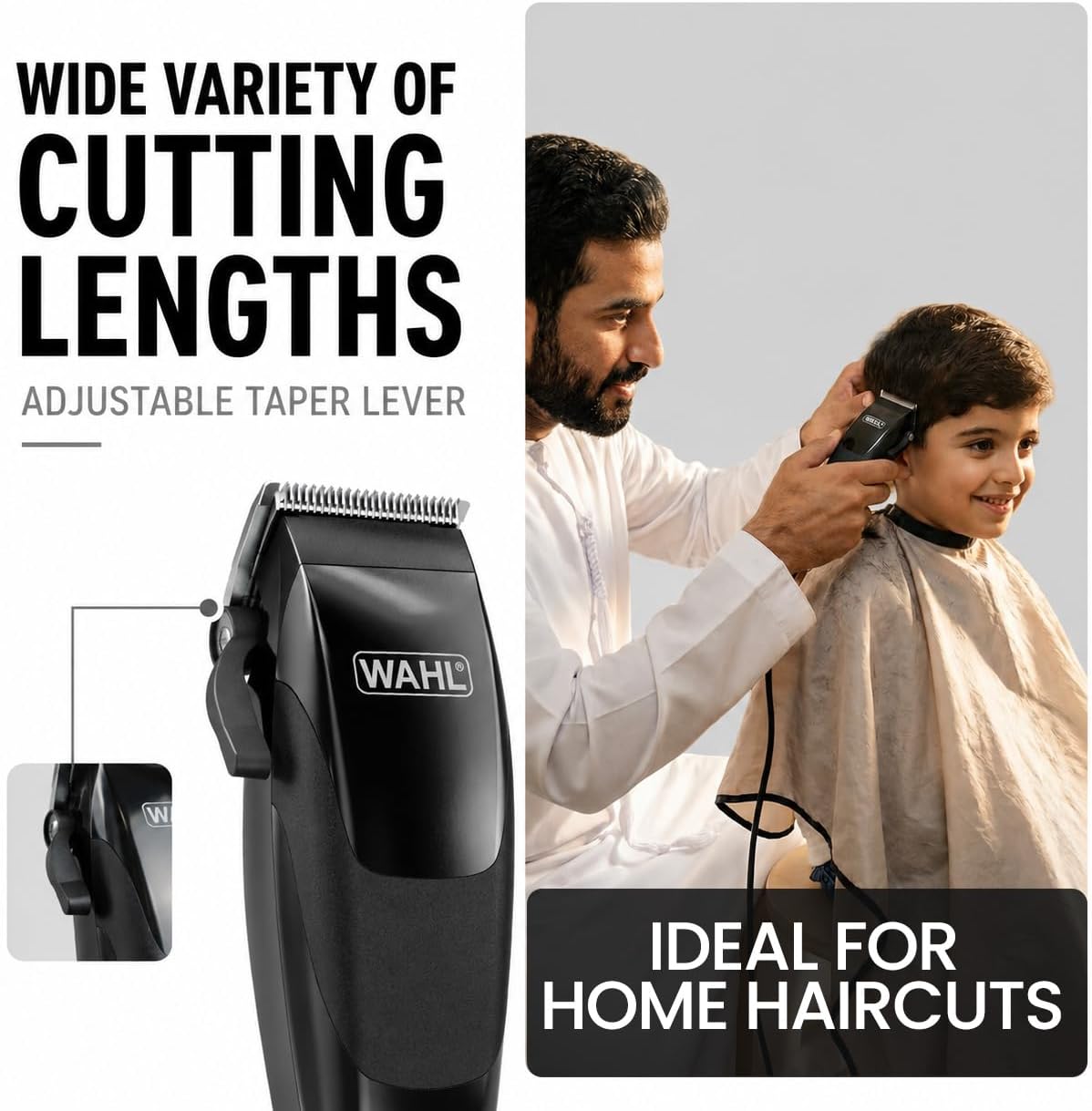 Wahl Sure Cut Corded Hair Clipper, 16-Piece Home Haircutting Kit — image 4