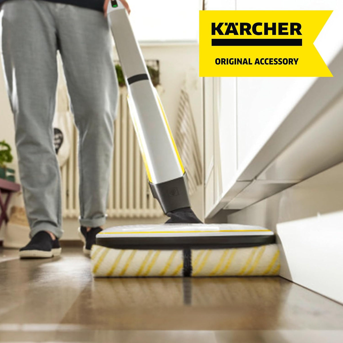 Karcher Multi-Surface Roller Set Yellow – Durable Replacement Rollers for Hard Floor Cleaners (2-Pack) — image 6