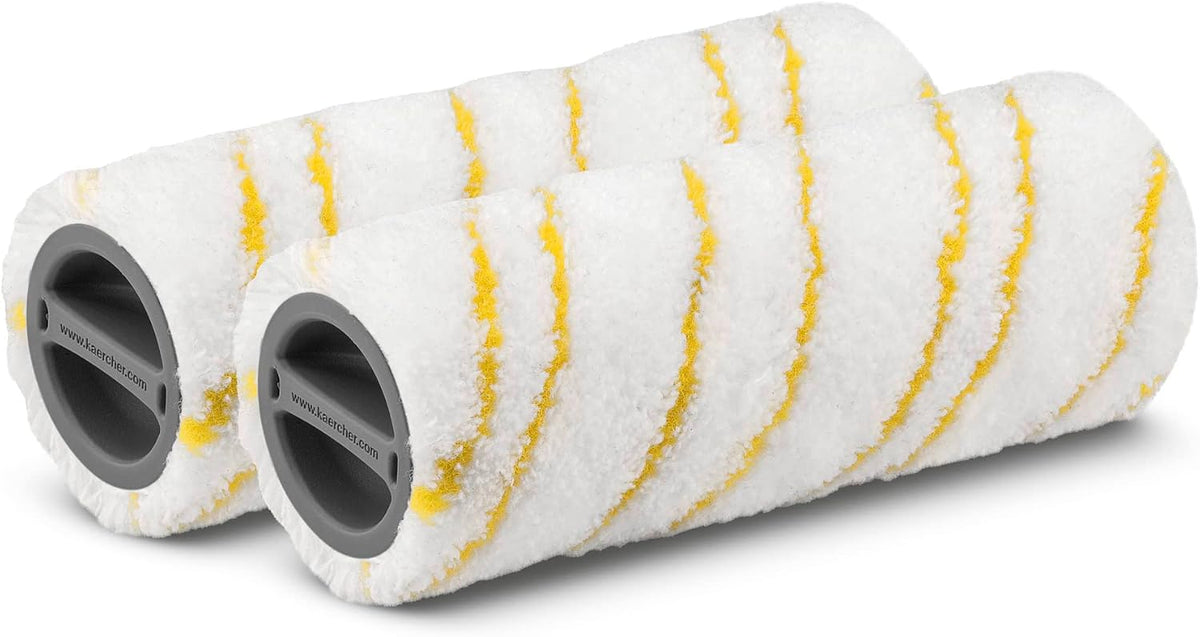 Karcher Multi-Surface Roller Set Yellow – Durable Replacement Rollers for Hard Floor Cleaners (2-Pack) — image 1