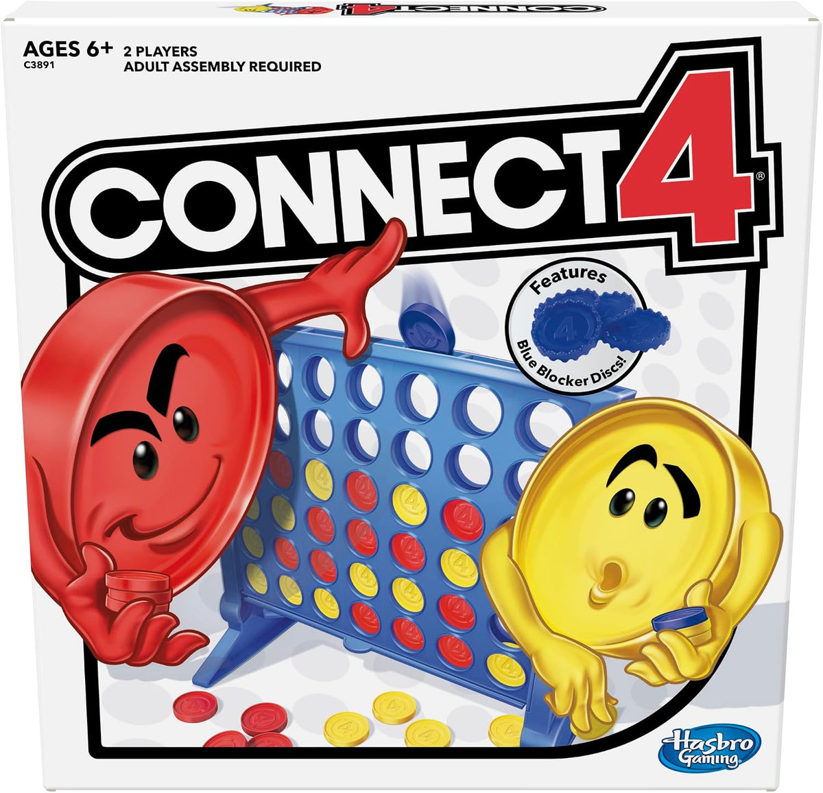 Hasbro Gaming Connect 4 Strategy Board Game for Kids | 2 Players for Boys & Girls | Ages 6+ — image 1